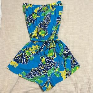 Lilly Pulitzer Strapless Romper-Size Small
